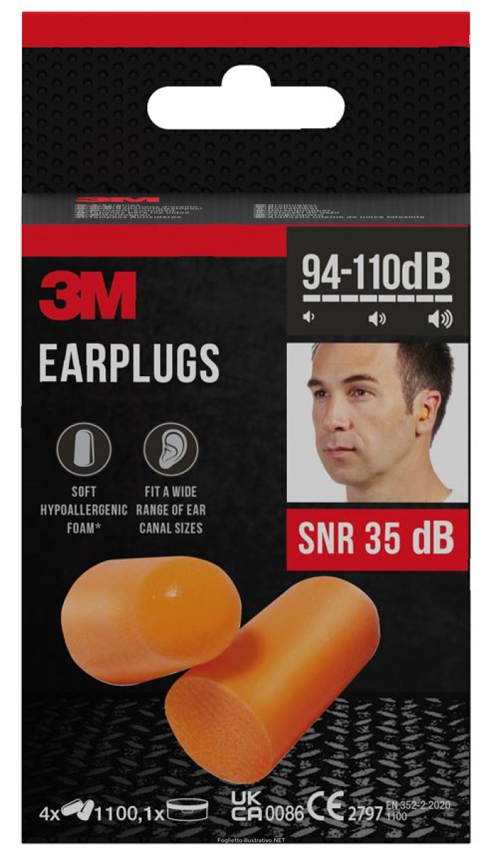 Trova prezzi di 3m inserti auricolari 1100 con custodia 4 paia e compra online
