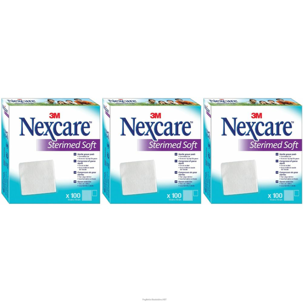 Trova prezzi di 3m nexcare™ sterimed soft 10 x cm set da 3 3x100 pz garza per ferit e compra online