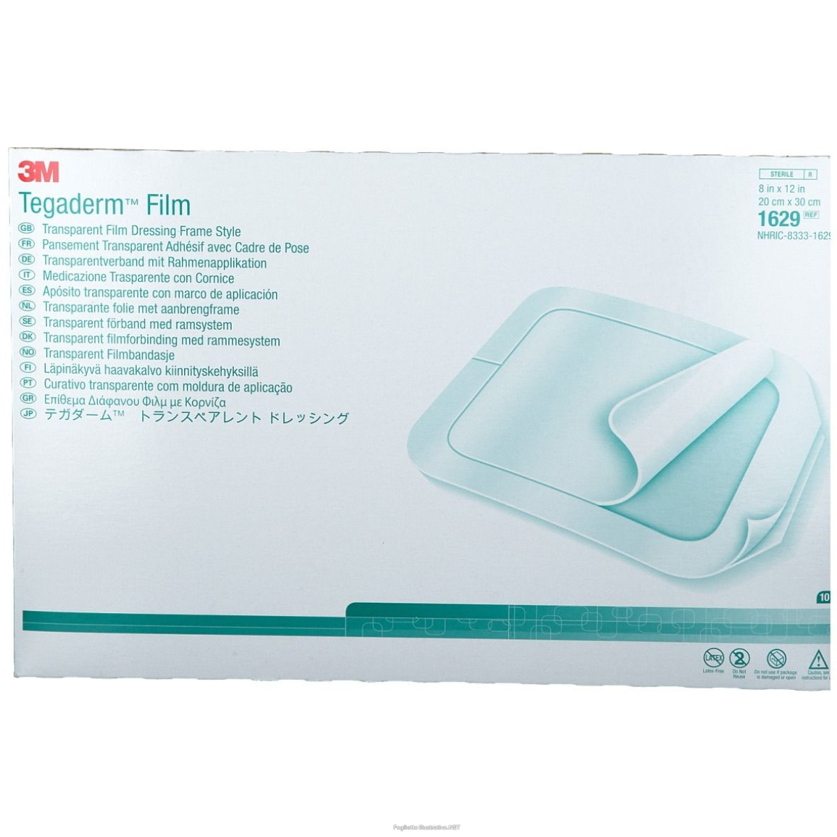 Trova prezzi di 3m tegaderm fasciatura trasparente 20 x 30cm ref1629 10 pz cerotto e compra online