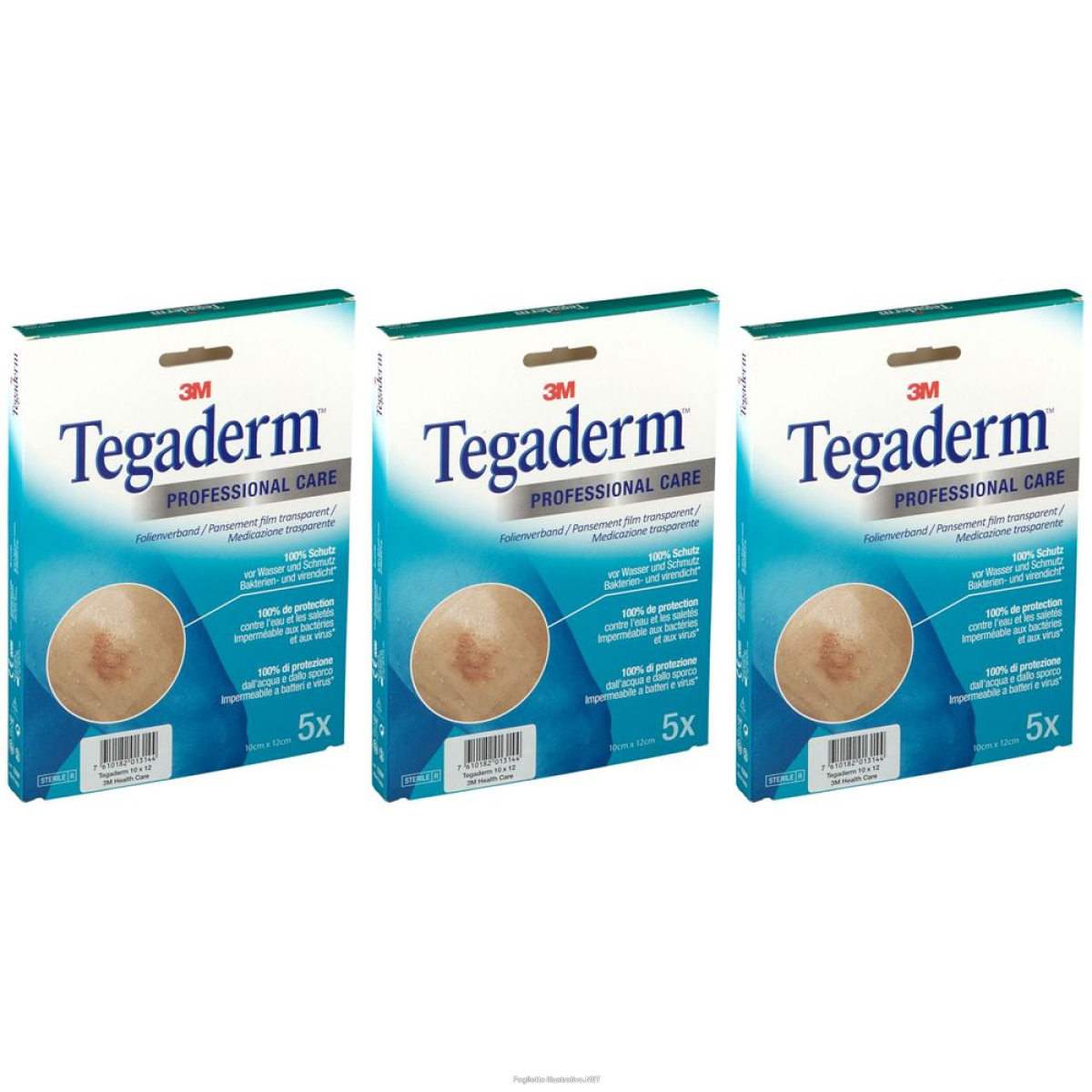 Trova prezzi di 3m tegaderm™ medicazione trasparente 10 x 12 cm set da 3 3x5 pz compre e compra online