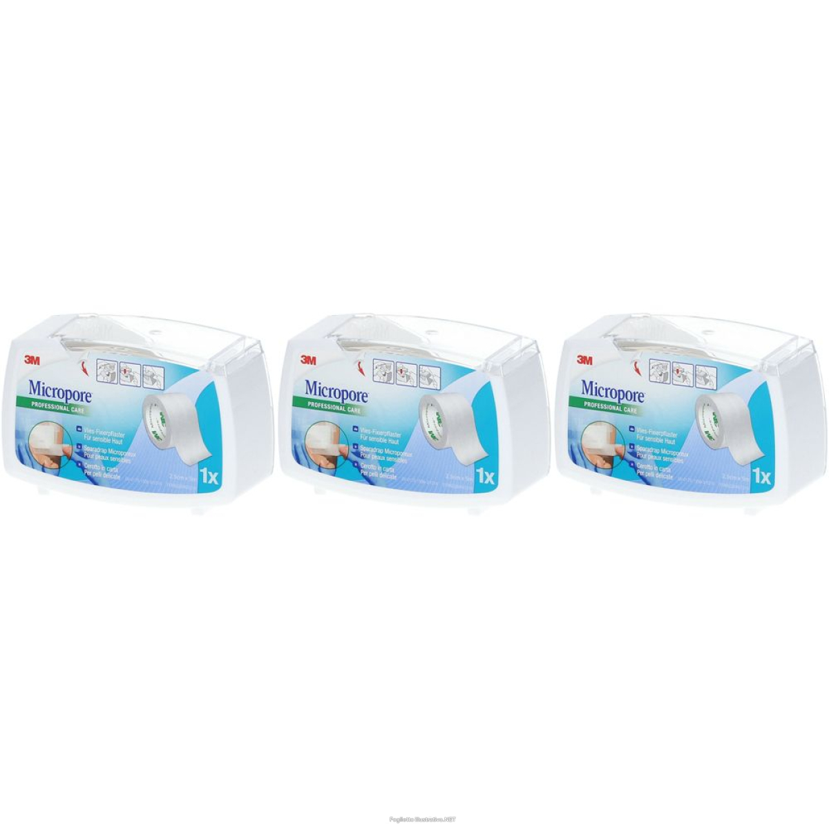 Trova prezzi di 3m transpore professional care 2,5 x 5 m set da 3 3x1 pz cerotto e compra online