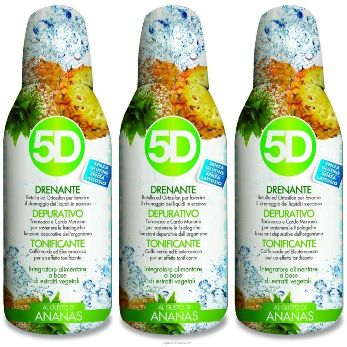 Trova prezzi di 5d depuradren gusto ananas 3x500 ml soluzione e compra online