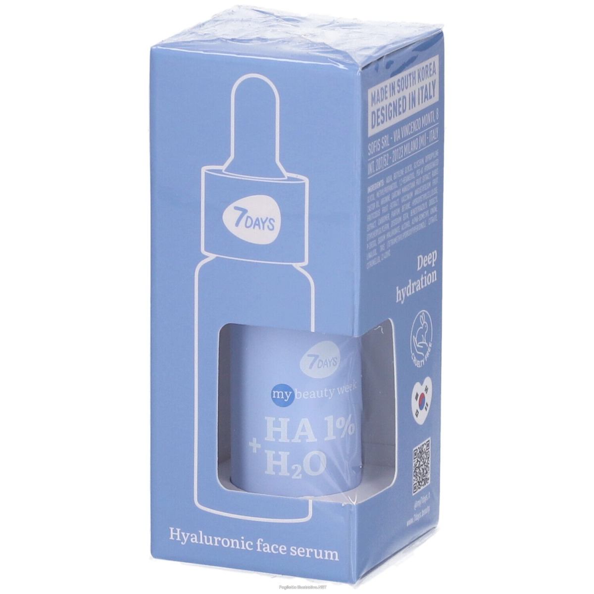 Trova prezzi di 7days my beauty week ha 1% + h2o hyaluronic face serum 1 pz soluzione e compra online
