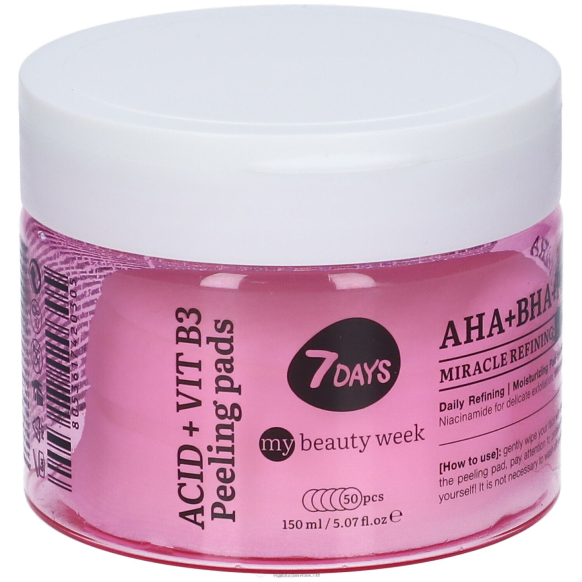 Trova prezzi di 7days my beauty week miracle refining peeling pads for face aha + bha e compra online