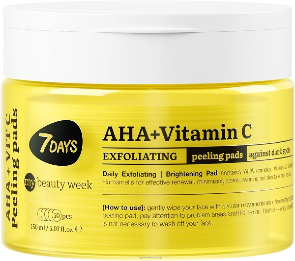 Trova prezzi di 7days peeling pad viso esfoliante 50 pezzi e compra online
