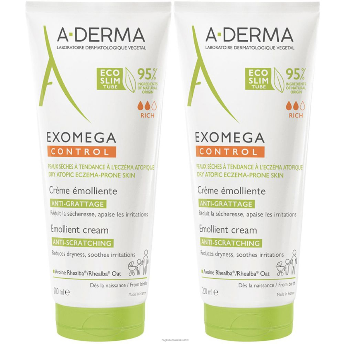 Cerca Offerte di a-derma exomega control crema emolliente anti-grattage set da 2 2x200 e acquista online