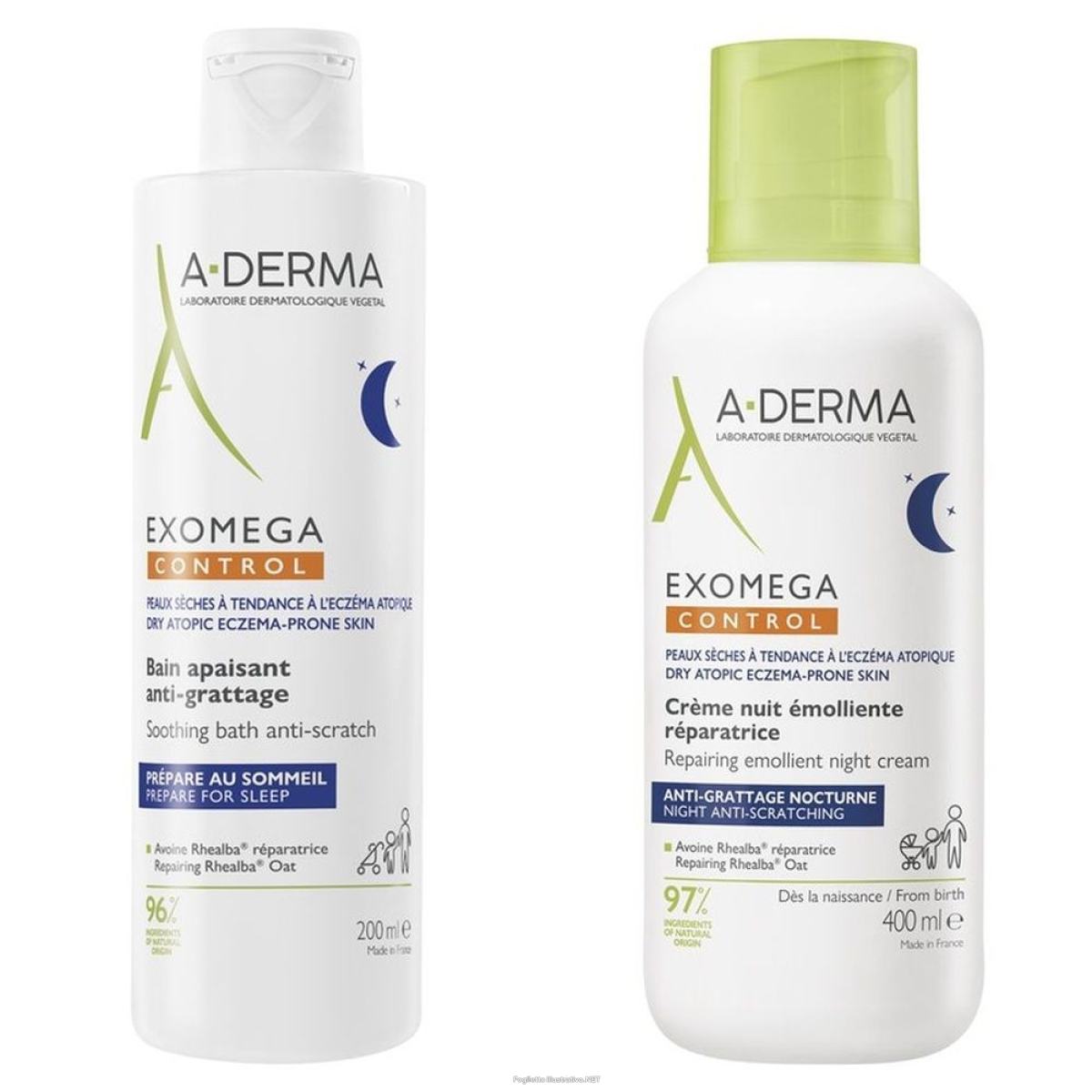 Cerca Offerte di a-derma exomega control crema notte emolliente ristrutturante + bagno e acquista online