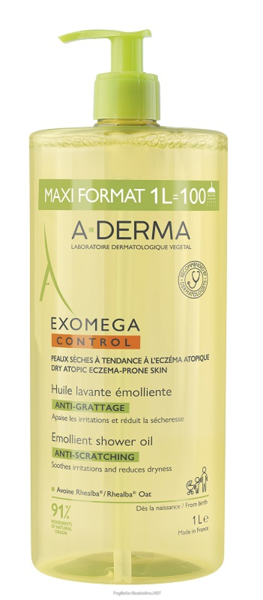 Cerca Offerte di a-derma exomega control olio detergente emolliente anti-grattage pelle secca a tendenza atopica viso e corpo 1 litro e acquista online