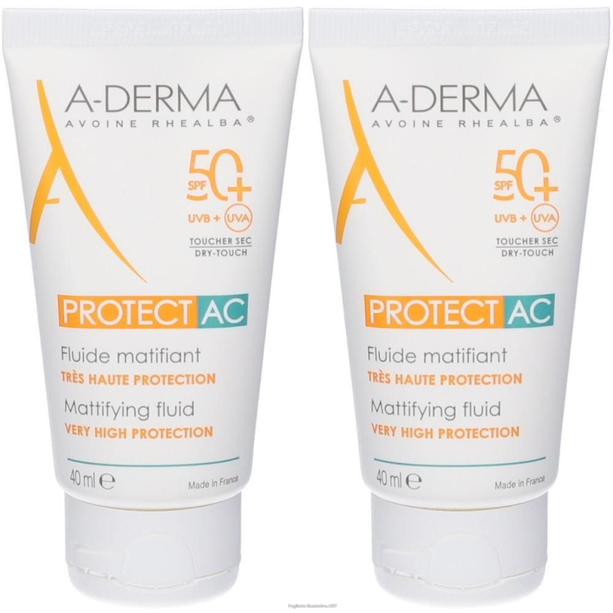 Cerca Offerte di a-derma protect ac fluido opacizzante spf 50+ 40ml - solare viso 2x40 e acquista online