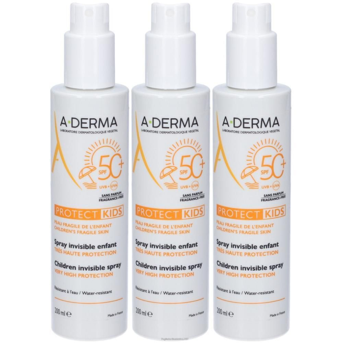 Cerca Offerte di a-derma protect kids spray invisibile spf50+ 3x200 ml e acquista online