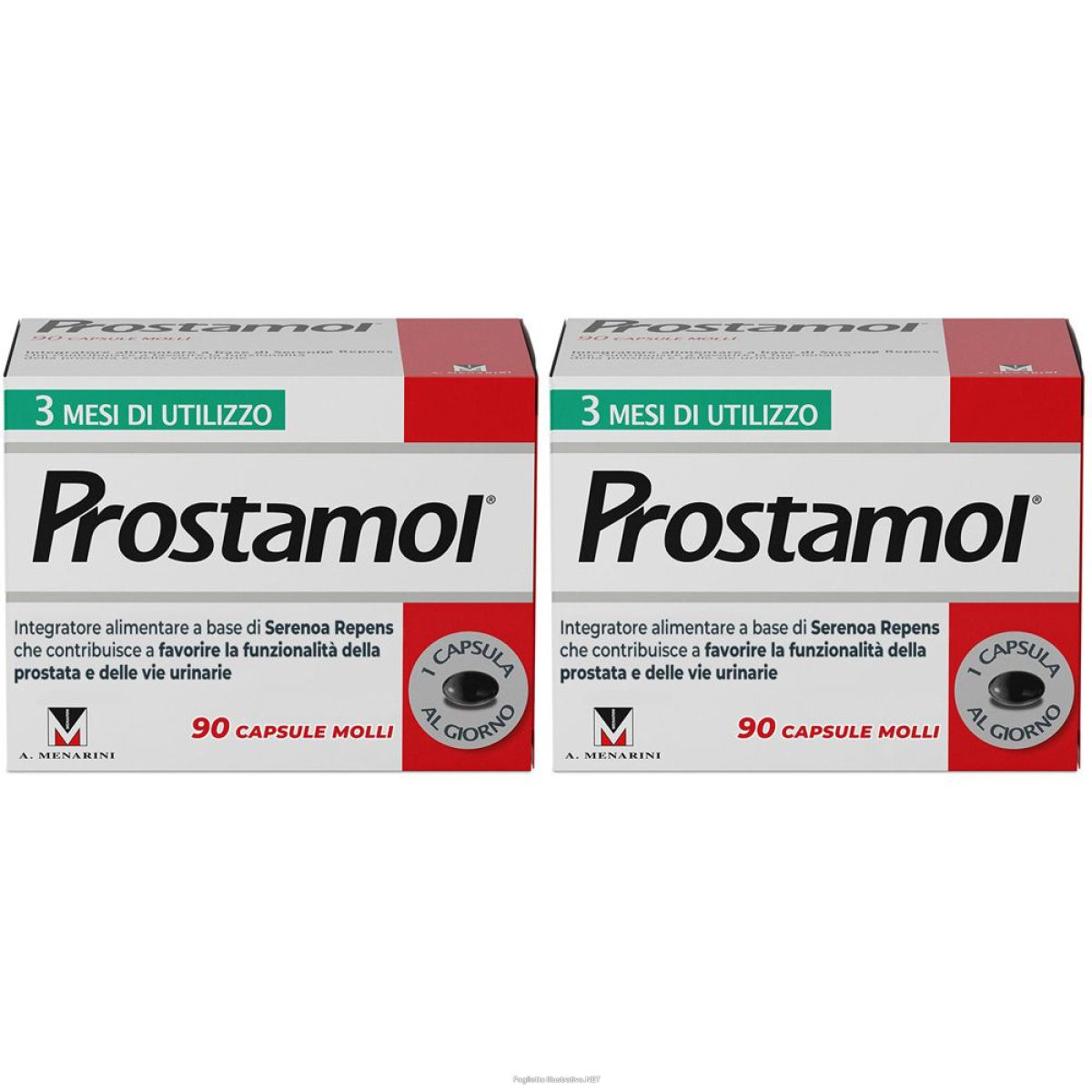 Cerca Offerte di a. menarini prostamol 90 set da 2 2x45,45 g capsule e acquista online