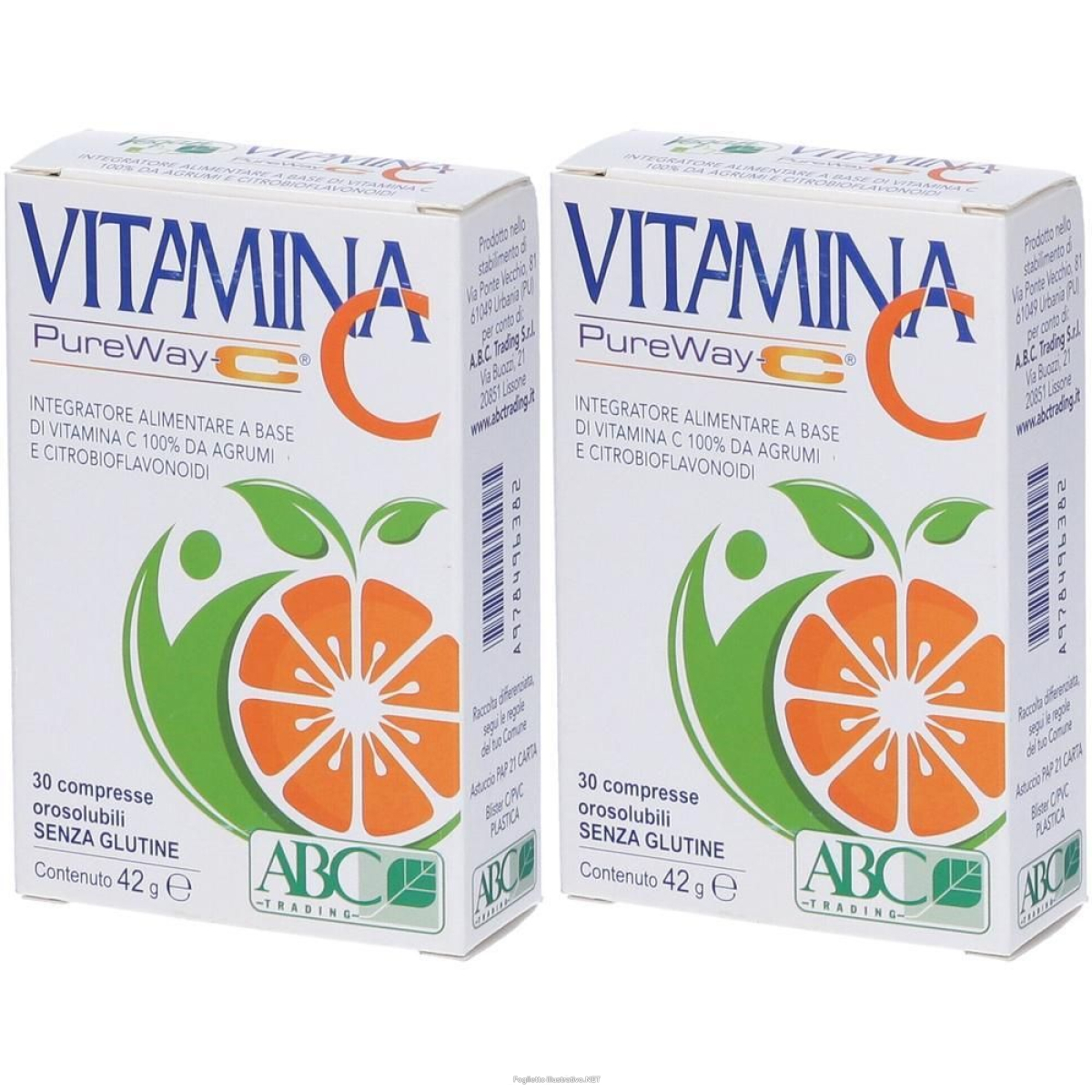 Cerca Offerte di abc trading vitamina c pureway-c compresse orosolubili 2x30 pz compres e acquista online