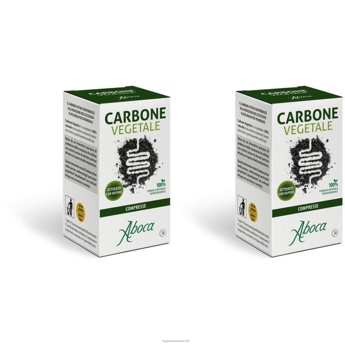 Cerca Offerte di aboca carbone vegetale 30 compresse 2x14,4 g e acquista online
