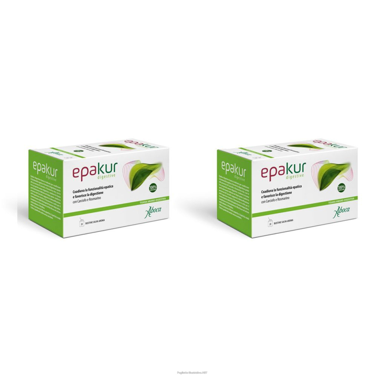 Cerca Offerte di aboca epakur digestive tisana set da 2 2x36 g bustine filtro e acquista online