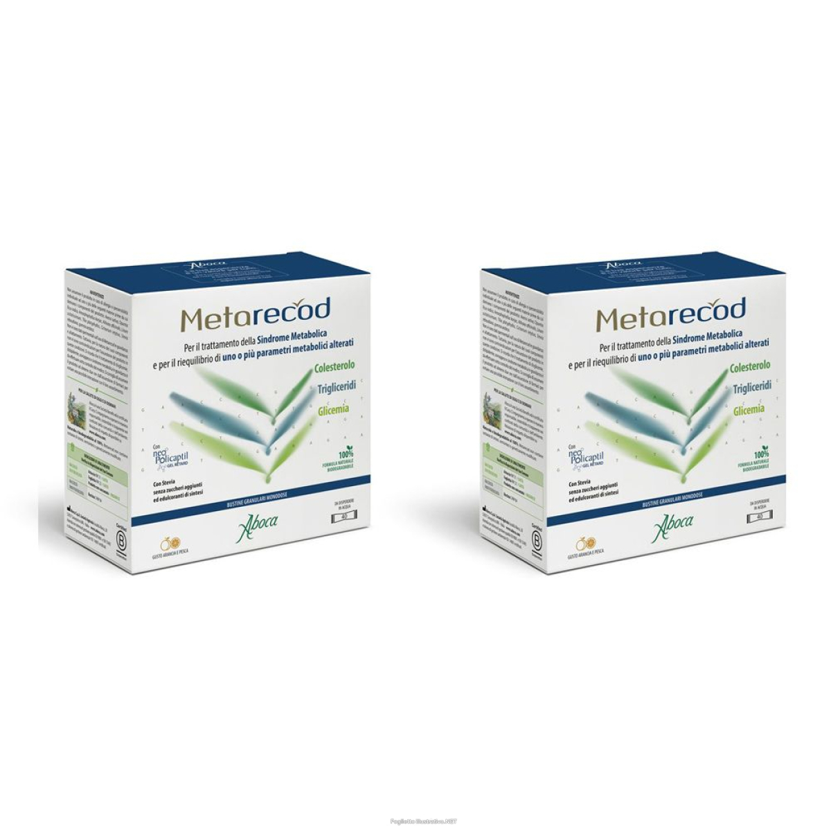 Cerca Offerte di aboca metarecod bustine granulari monodose set da 2 2x40 pz bustina e acquista online
