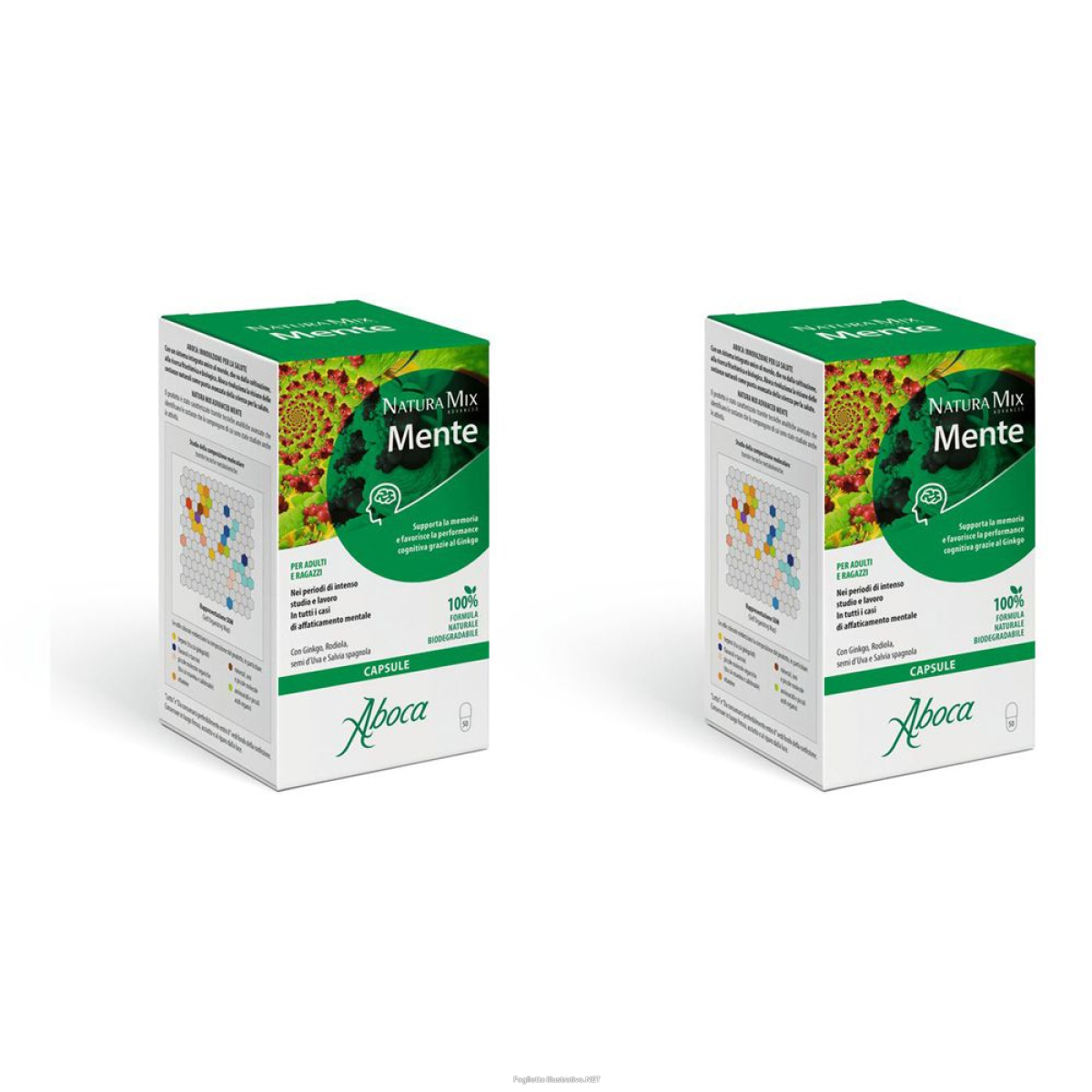 Cerca Offerte di aboca natura mix advanced mente capsule set da 2 2x50 pz e acquista online