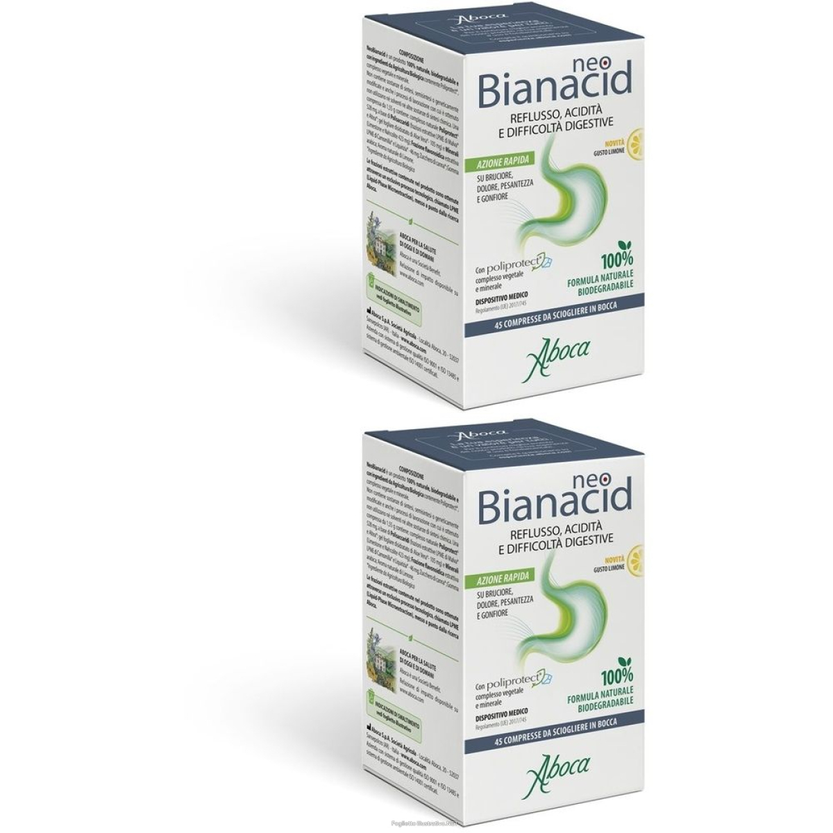 Cerca Offerte di aboca neobianacid 45 compresse masticabili gusto limone set da 2 2x45x e acquista online