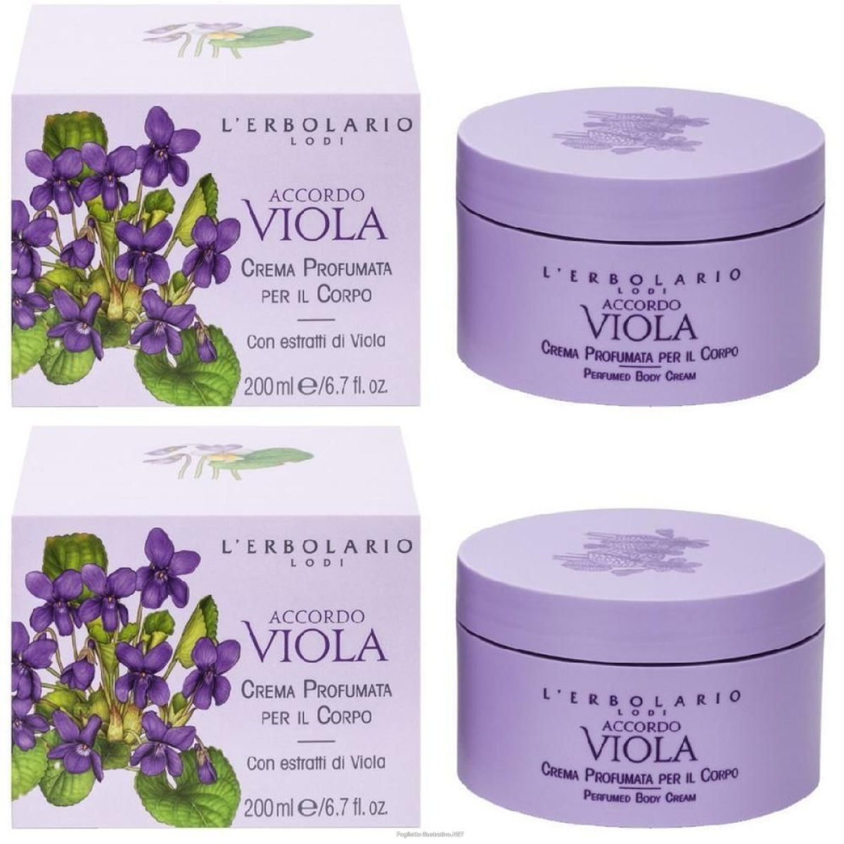 Cerca Offerte di accordo viola crema corpo 200 ml 2x200 ml e acquista online