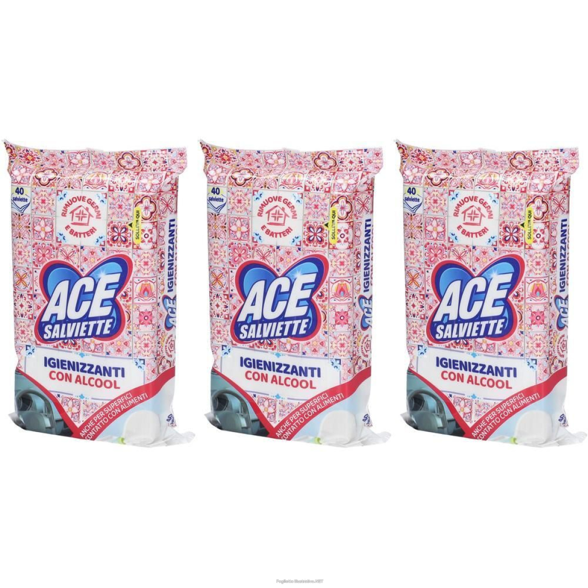 Cerca Offerte di ace salviette igienizzanti con alcool 3x40 st e acquista online