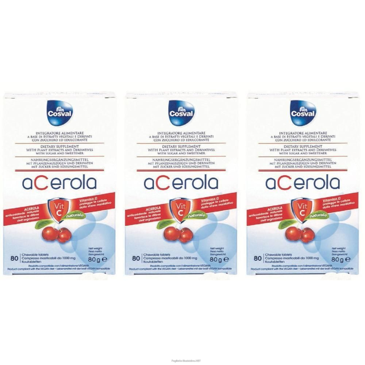 Cerca Offerte di acerola vitamina c 80 tavolette 3x80 g compresse masticabili e acquista online