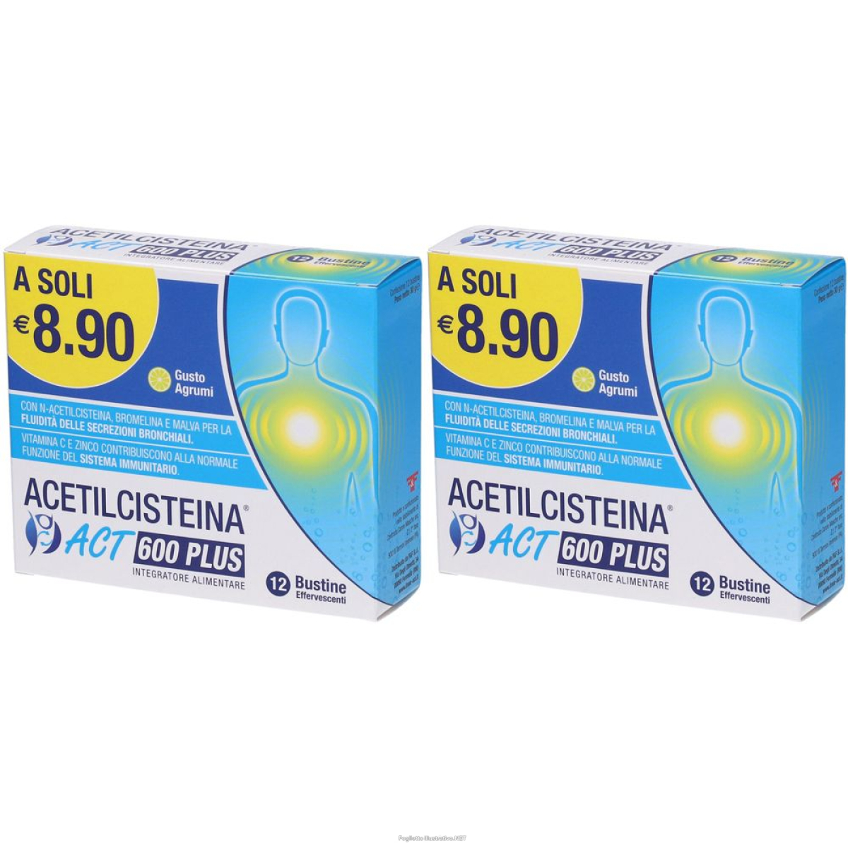 Cerca Offerte di acetilcisteina act 600 plus bustine gusto agrumi set da 2 2x30 g polve e acquista online