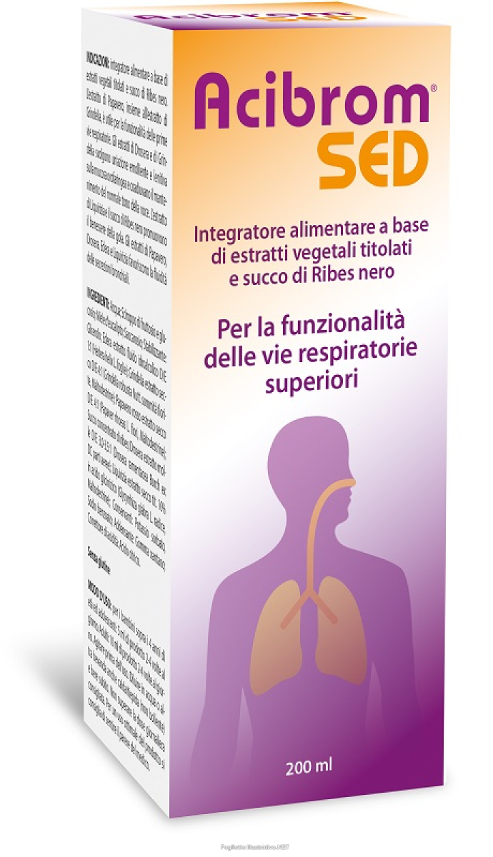 Cerca Offerte di acibrom sed integratore per la funzionalità delle vie respiratorie 200ml e acquista online