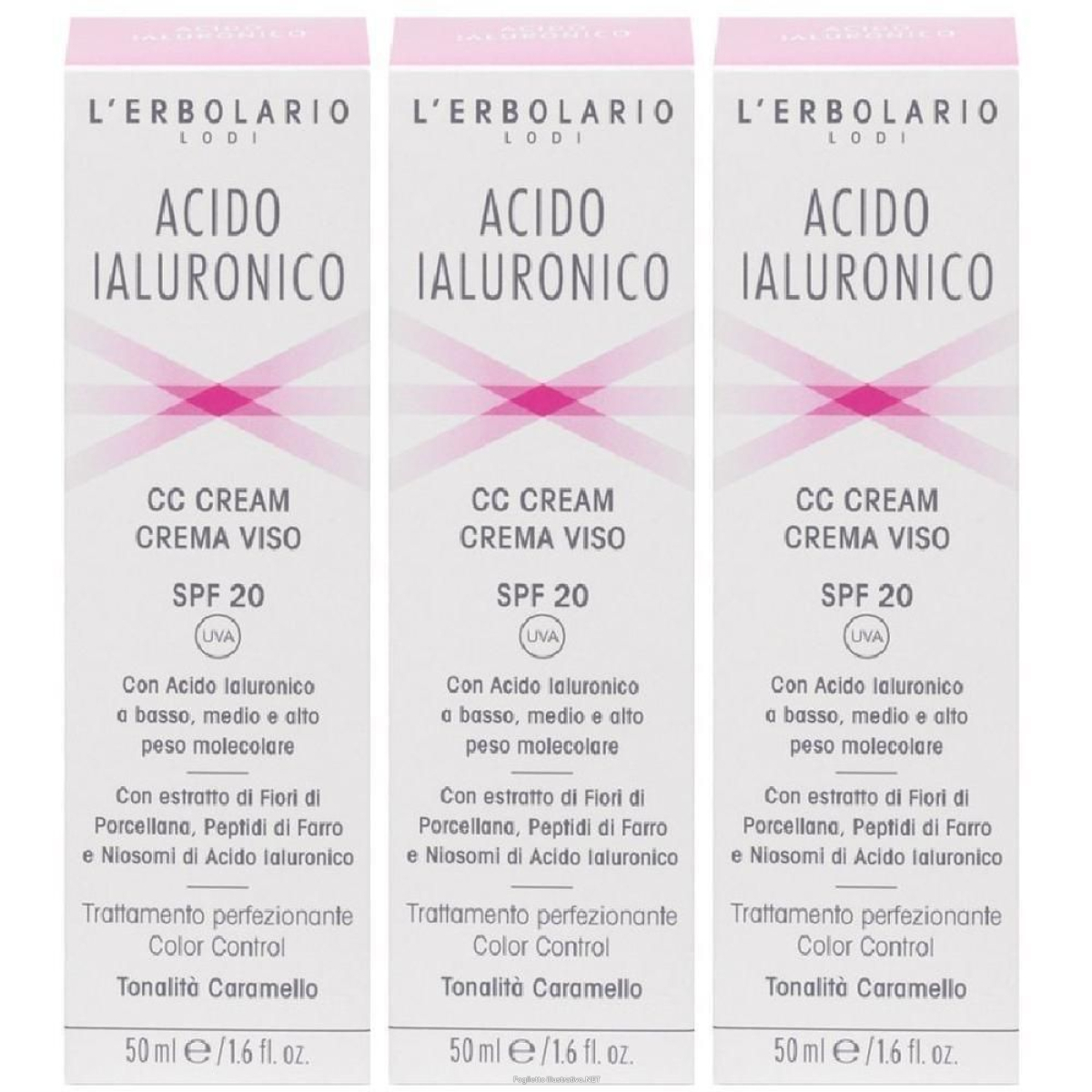 Cerca Offerte di acido ialuronico cc cream caramello spf20 50 ml 3x50 ml e acquista online