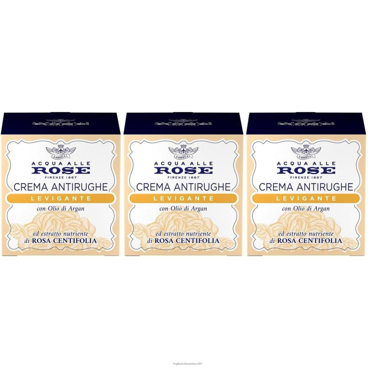 Cerca Offerte di acqua alle rose - crema viso antirughe levigante 3x50 ml e acquista online