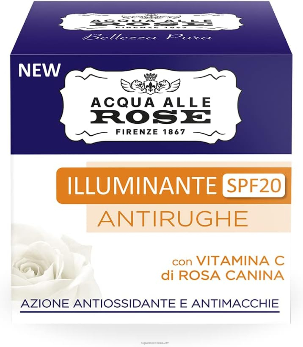 Cerca Offerte di acqua alle rose - illuminante - crema antirughe spf20 anti-macchie 50 ml e acquista online