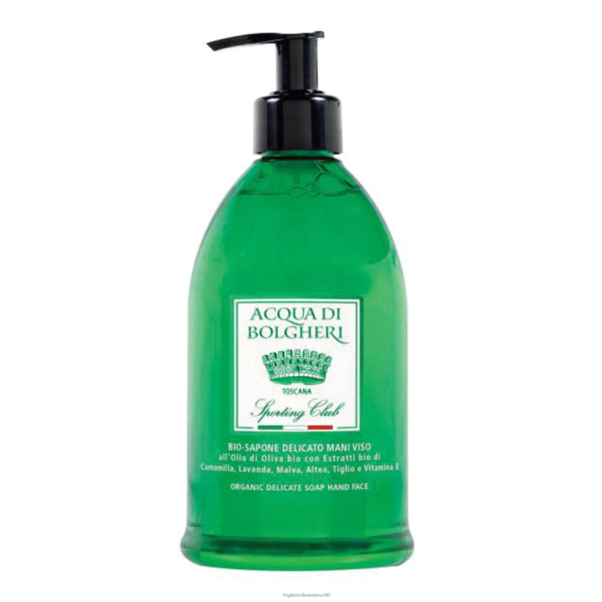 Cerca Offerte di acqua di bolgheri bio sapone delicato mani viso sporting club 500ml e acquista online