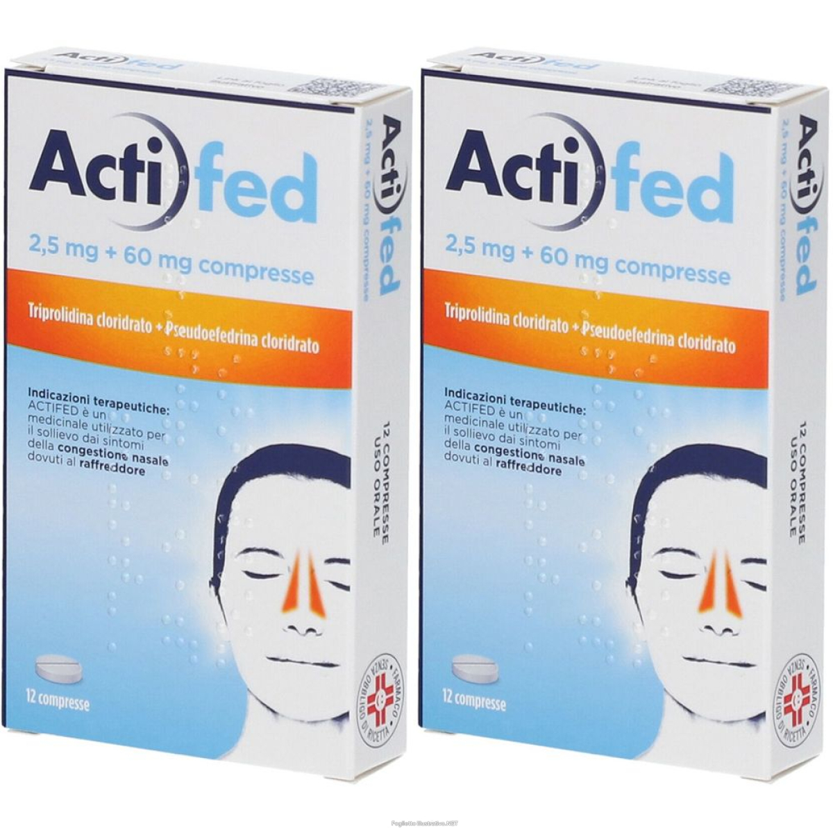 Cerca Offerte di actifed 2,5 mg + 60 compresse set da 2 2x12 pz compresse e acquista online