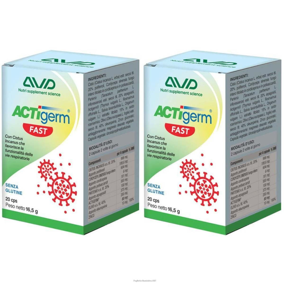 Cerca Offerte di actigerm fast 20 capsule 2x16,5 g e acquista online