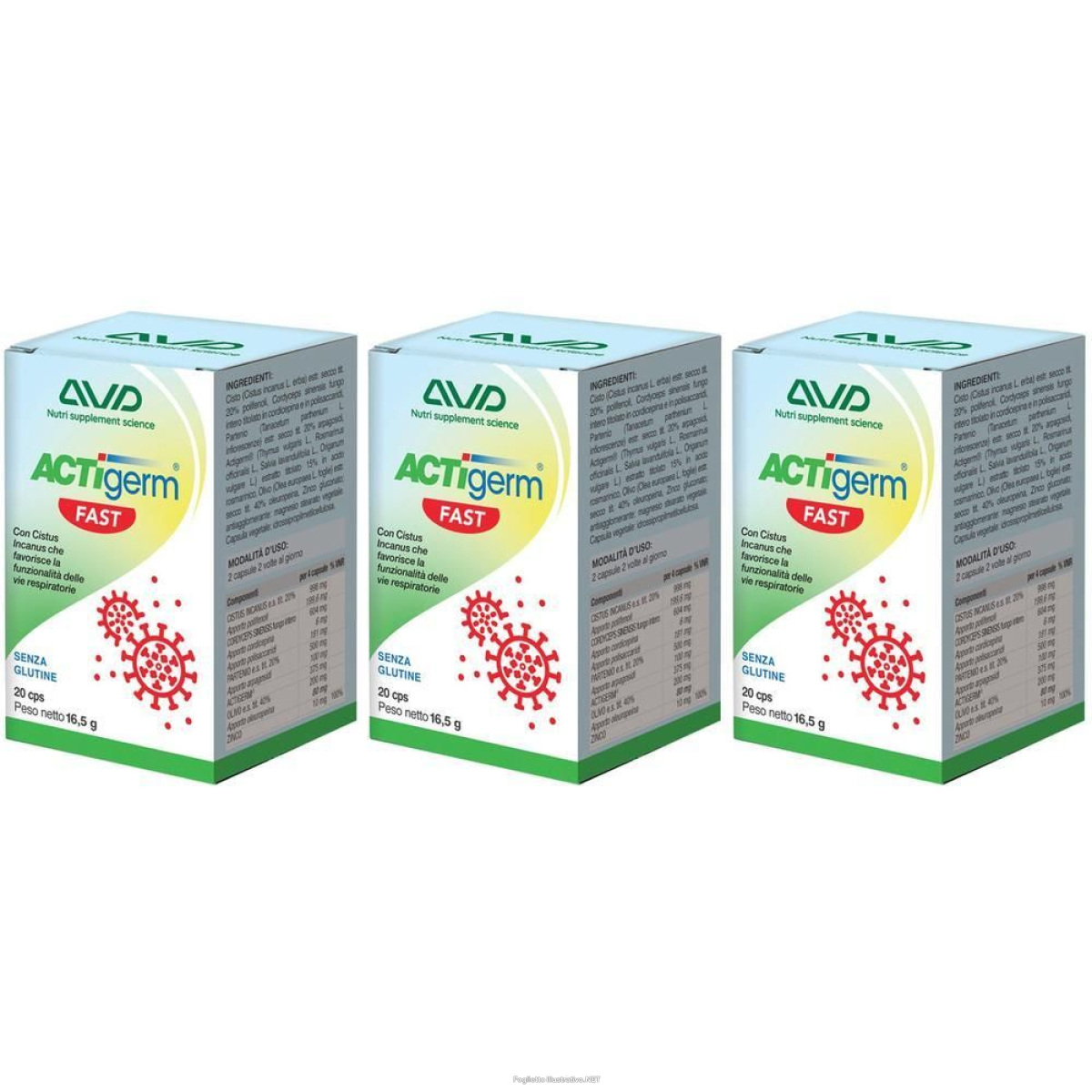 Cerca Offerte di actigerm fast 20 capsule 3x16,5 g e acquista online