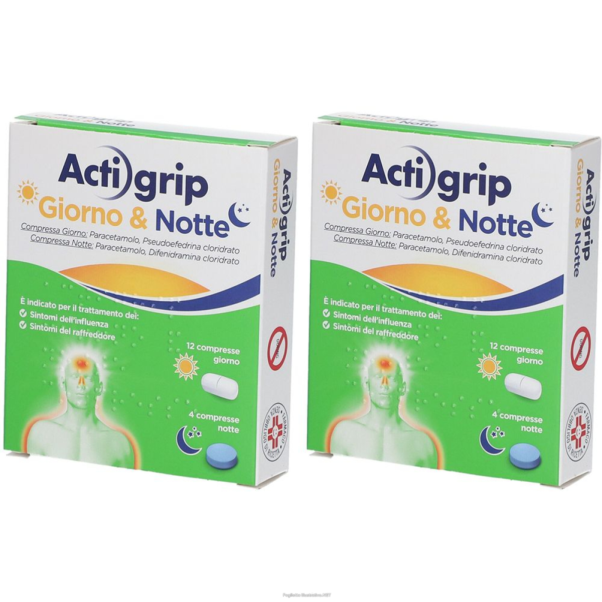 Cerca Offerte di actigrip giorno & notte compresse set da 2 2x16 pz compresse e acquista online