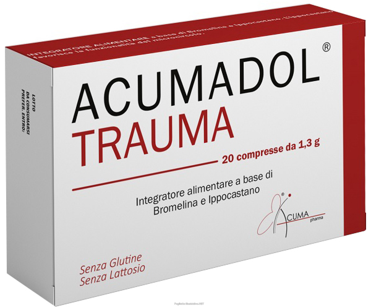Cerca Offerte di acumadol trauma integratore per il microcircolo e per gli edemi 20 compresse e acquista online