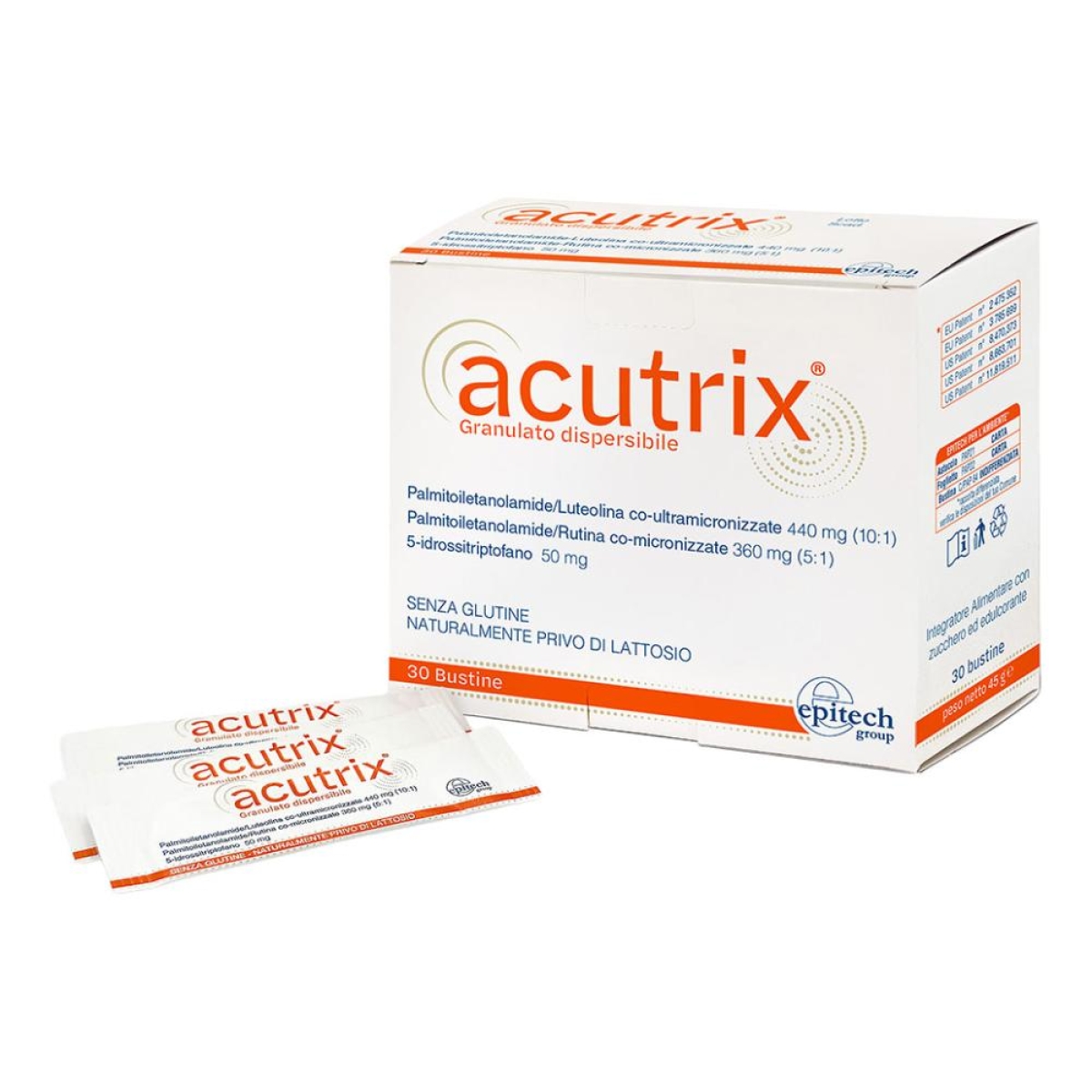 Cerca Offerte di Acutrix 30 bustine senza glutine naturalmente privo di lattosio e acquista online