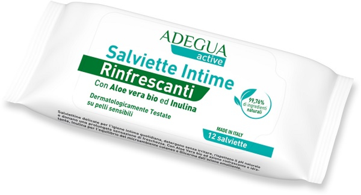 Cerca Offerte di Adegua active salviette intime rinfrescanti 12 pezzi e acquista online