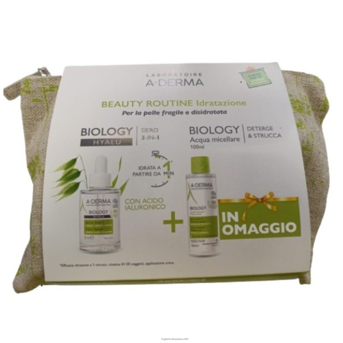 Cerca Offerte di aderma biology hyalu cofanetto con siero 3 in 1 30 ml + acqua micellare 100 ml + pochette in regalo e acquista online
