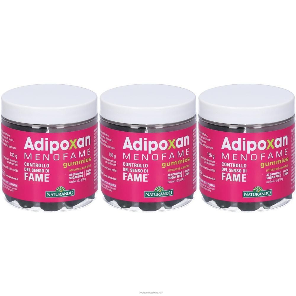 Cerca Offerte di adipoxan menofame 40 gummies 3x136 g caramelle e acquista online