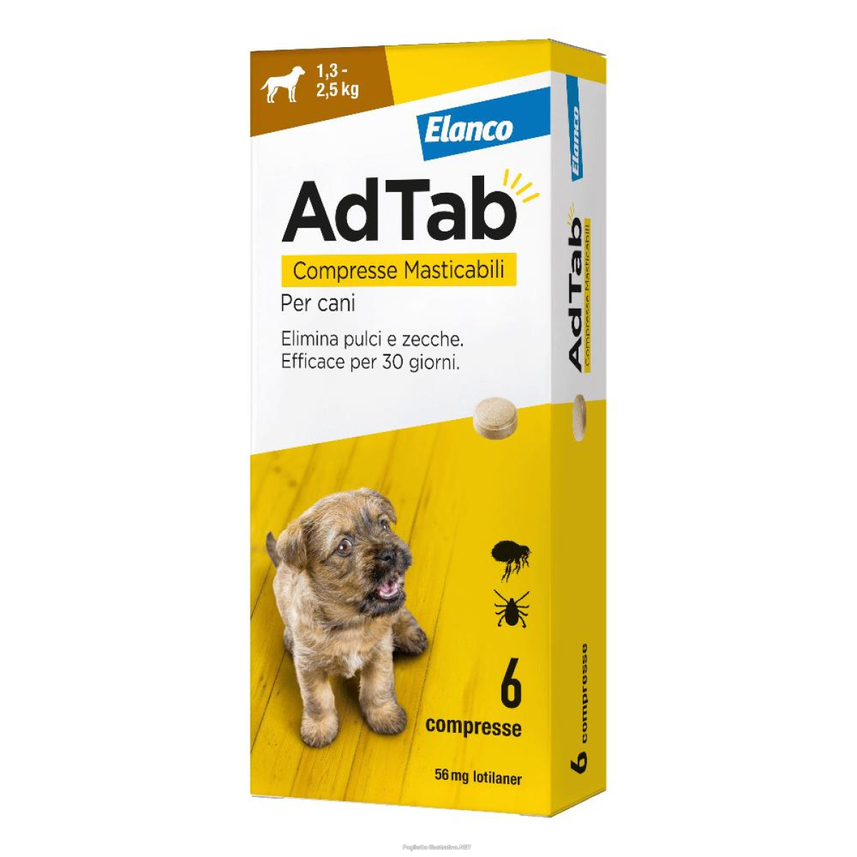 Cerca Offerte di adtab 6 compresse 56mg cani 1 3 2 5kg e acquista online