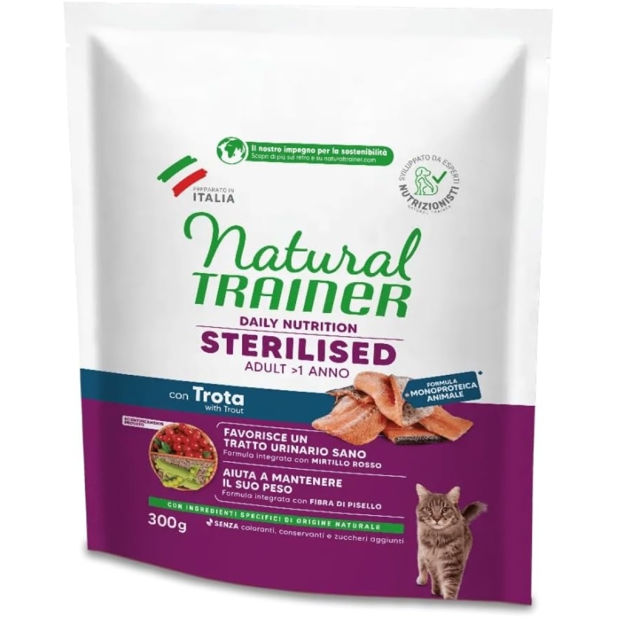 Cerca Offerte di Adult sterilised trota - alimento completo per gatti adulti sterilizzati 300 gr e acquista online
