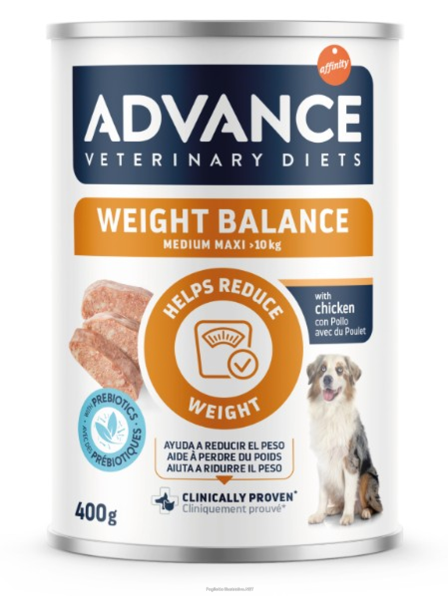 Cerca Offerte di advance cane diet weight balance 400gr (lattina) e acquista online