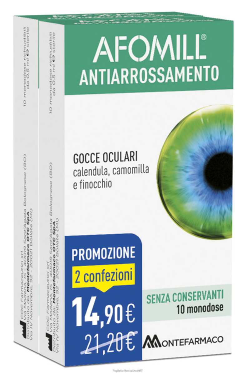 Cerca Offerte di afomill bipack gocce oculari antiarrossamenti e acquista online