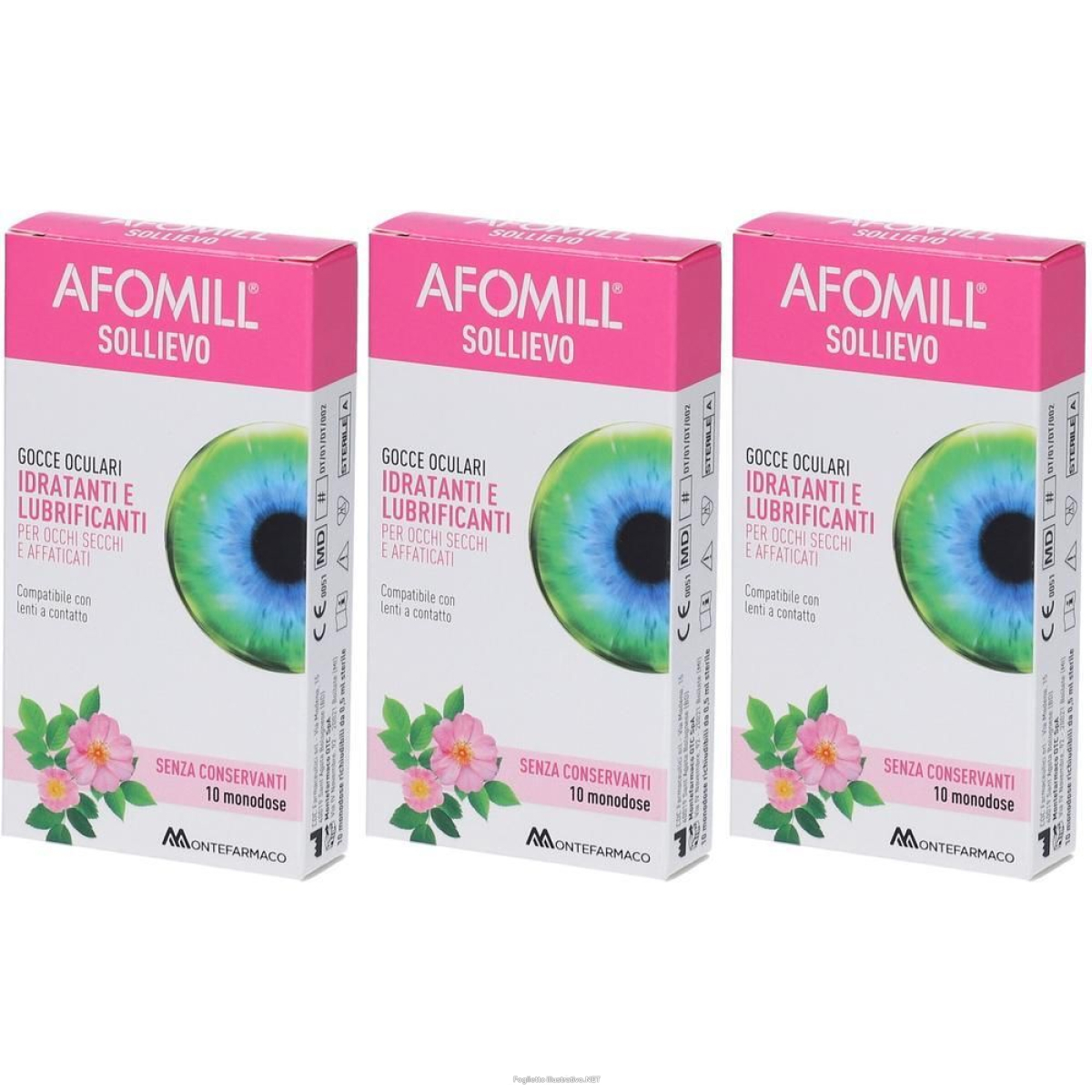 Cerca Offerte di afomill® sollievo gocce oculari 10 monodose 3x10x0,5 ml e acquista online