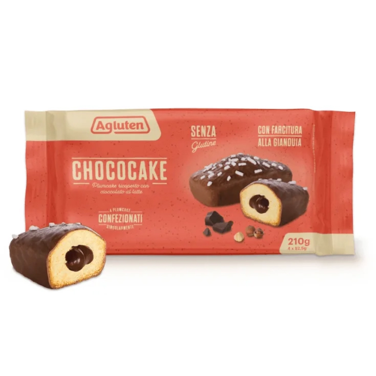 Cerca Offerte di Agluten Chococake Taglio Prezzo 4 Pezzi da 52,5 g e acquista online