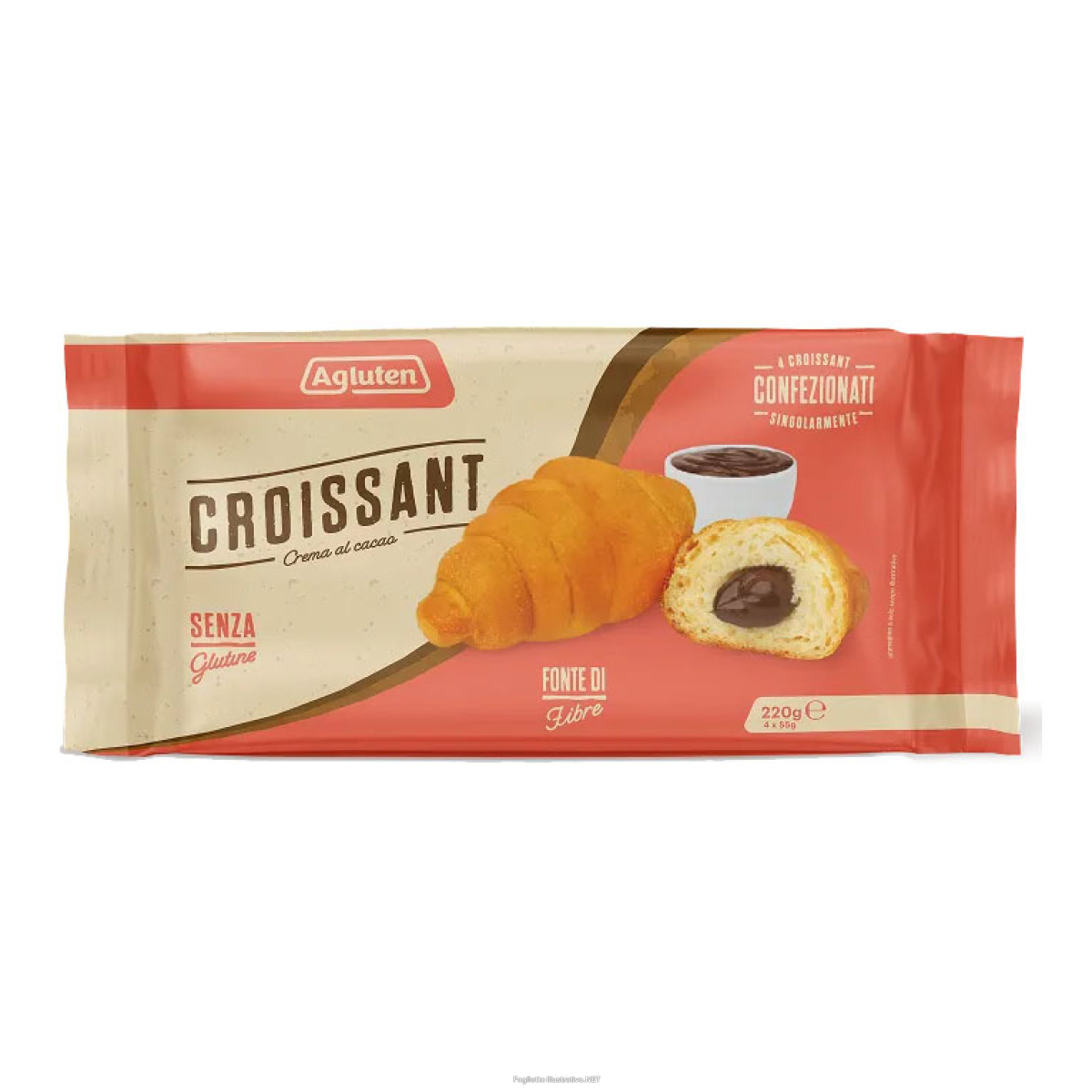 Cerca Offerte di agluten croissant crema cacao 4 pezzi da 55 g e acquista online