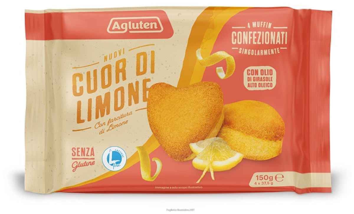 Cerca Offerte di agluten cuor di limone muffin senza glutine 4 pezzi 150 grammi e acquista online