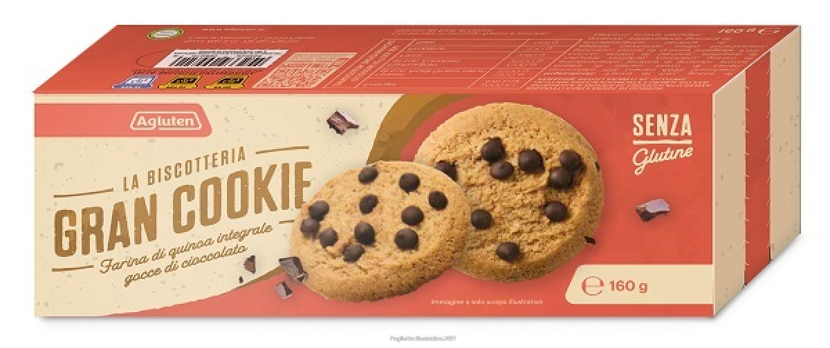 Cerca Offerte di agluten gran cookie farina quinoa integrale e gocce di cioccolato 160 g e acquista online