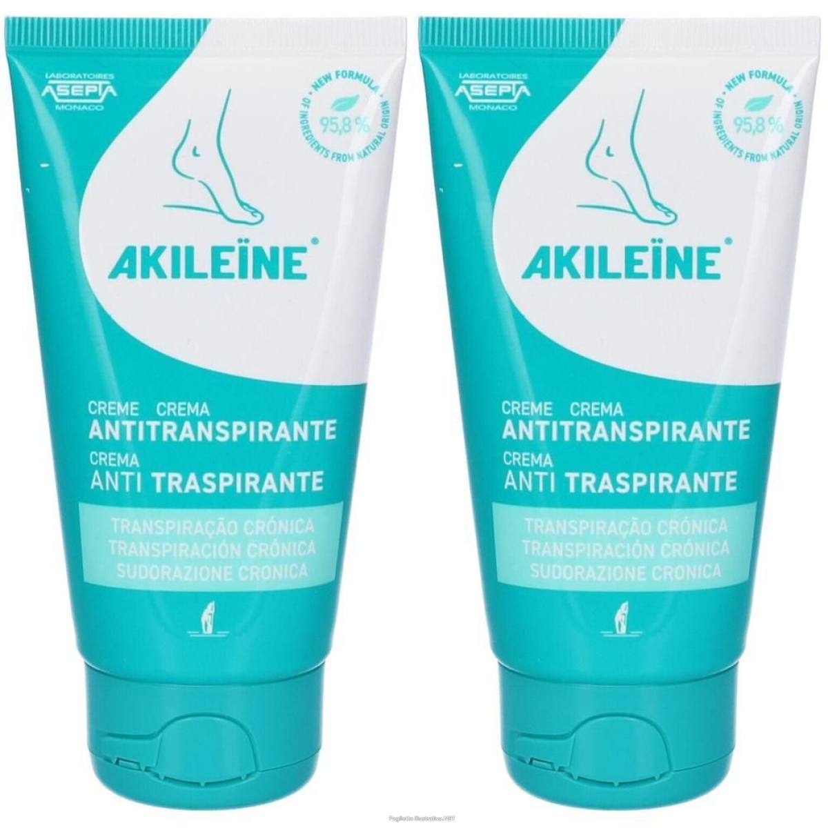 Cerca Offerte di akileine crema antitraspirante piedi 2x75 ml e acquista online