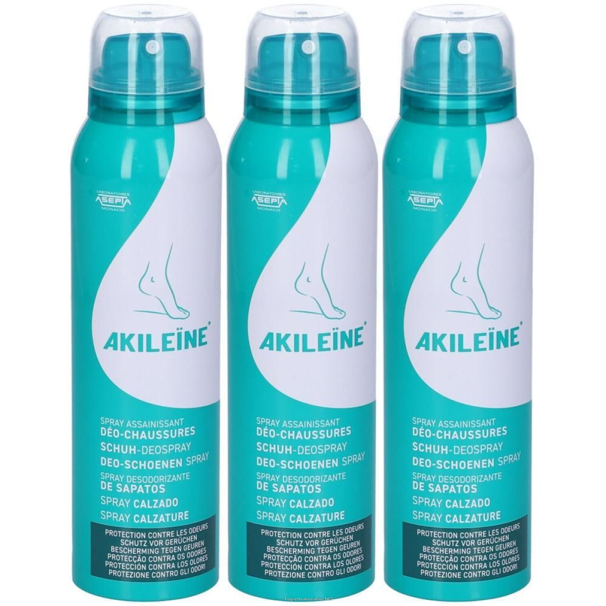 Cerca Offerte di akileïne® deo spray igienizzante per scarpe 3x150 ml e acquista online